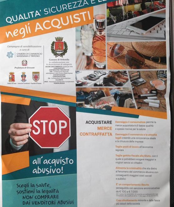 Cartelli sulle spiagge: stop alla merce abusiva