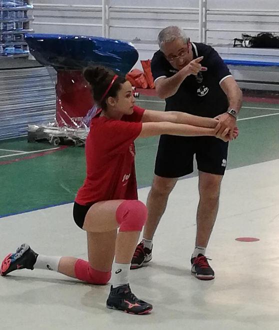 Alessia Brillo al provino per il club Savino del Bene