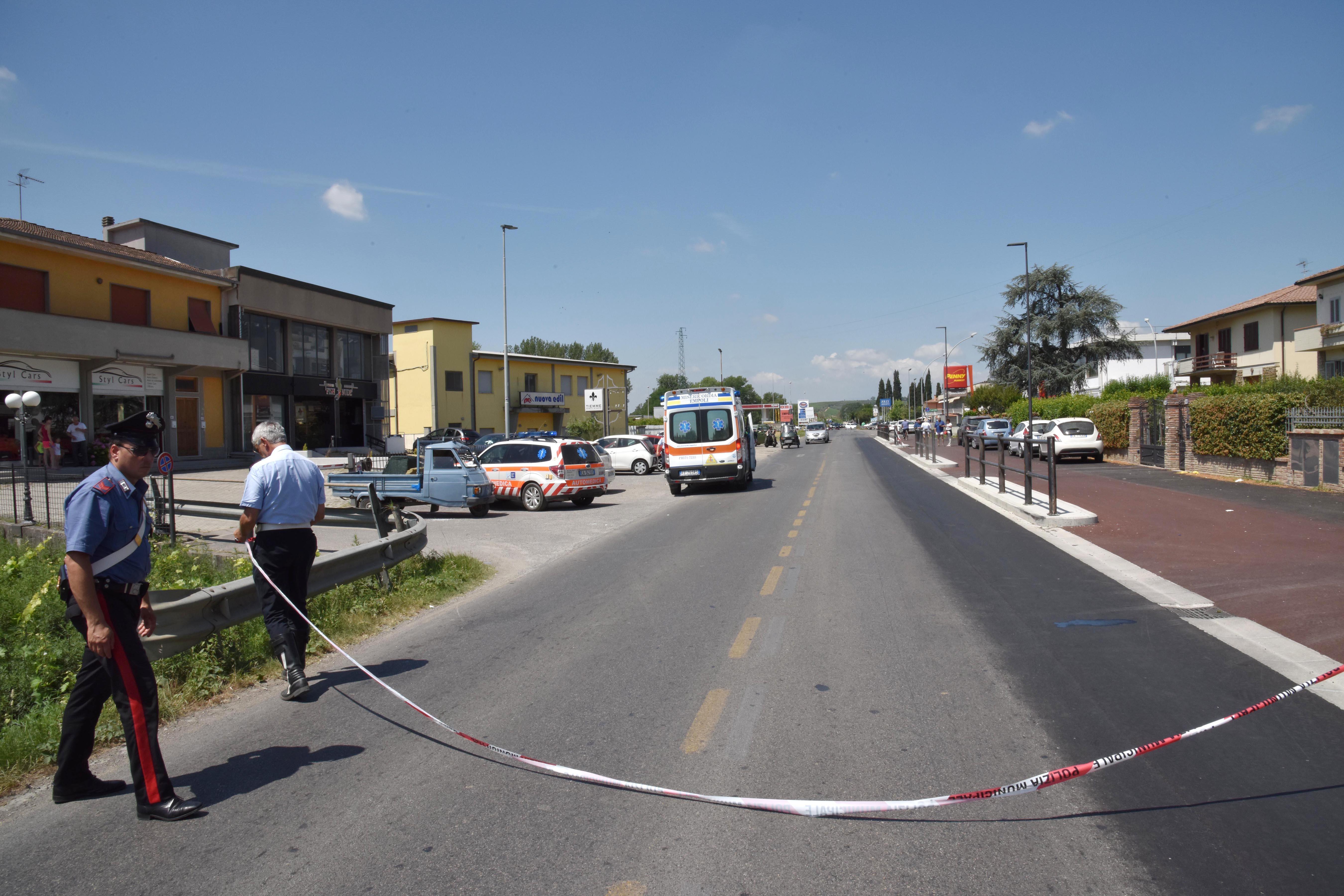 Il teatro del tragico incidente (foto agenzia Carlo Sestini)