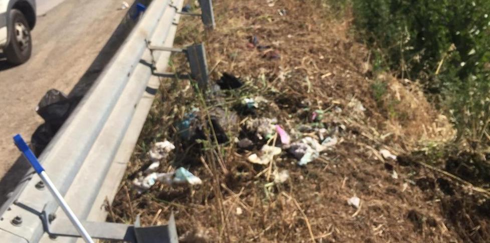 Oltre 400 chili di rifiuti raccolti ai bordi delle strade