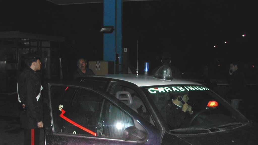 Una pattuglia di carabinieri di Campegine