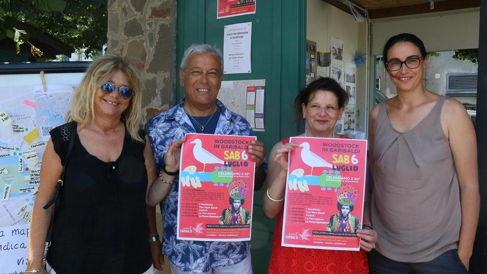 In piazza Garibaldi cinque band in concerto per rievocare Woodstock