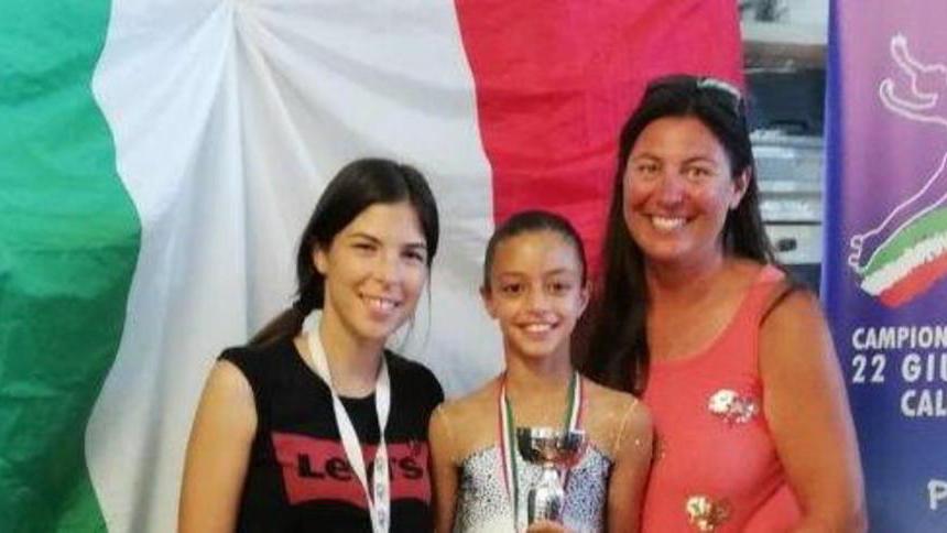 Rachele è argento negli obbligatori ai campionati Uisp di Calderara di Reno