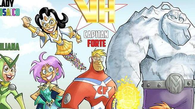 Ecco il fumetto con i sette supereroi della Versilia storica