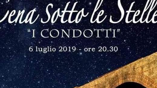 Cena a lume di candela sotto le arcate dell’antico acquedotto