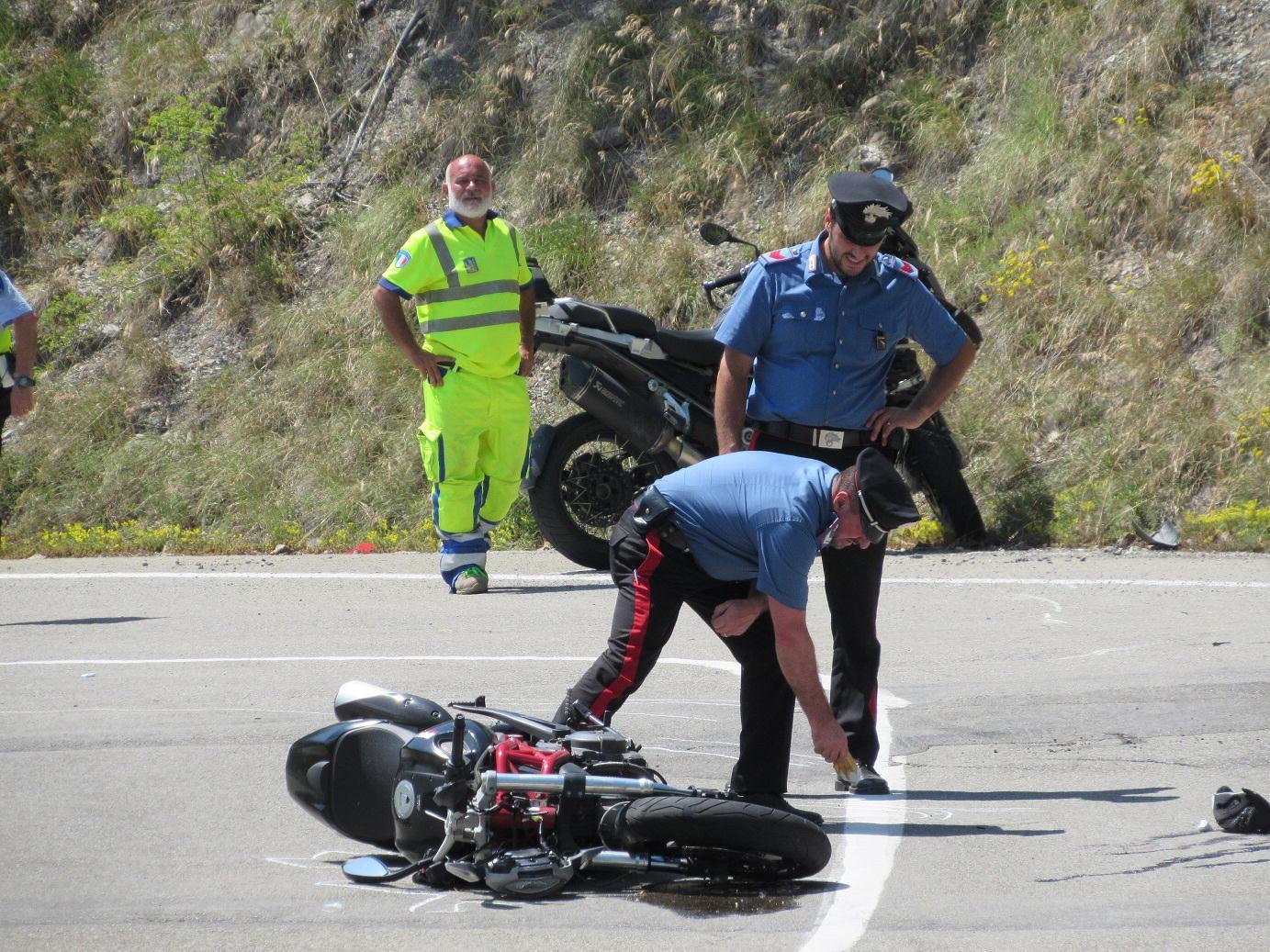 La Ducati del livornese morto nell'incidente