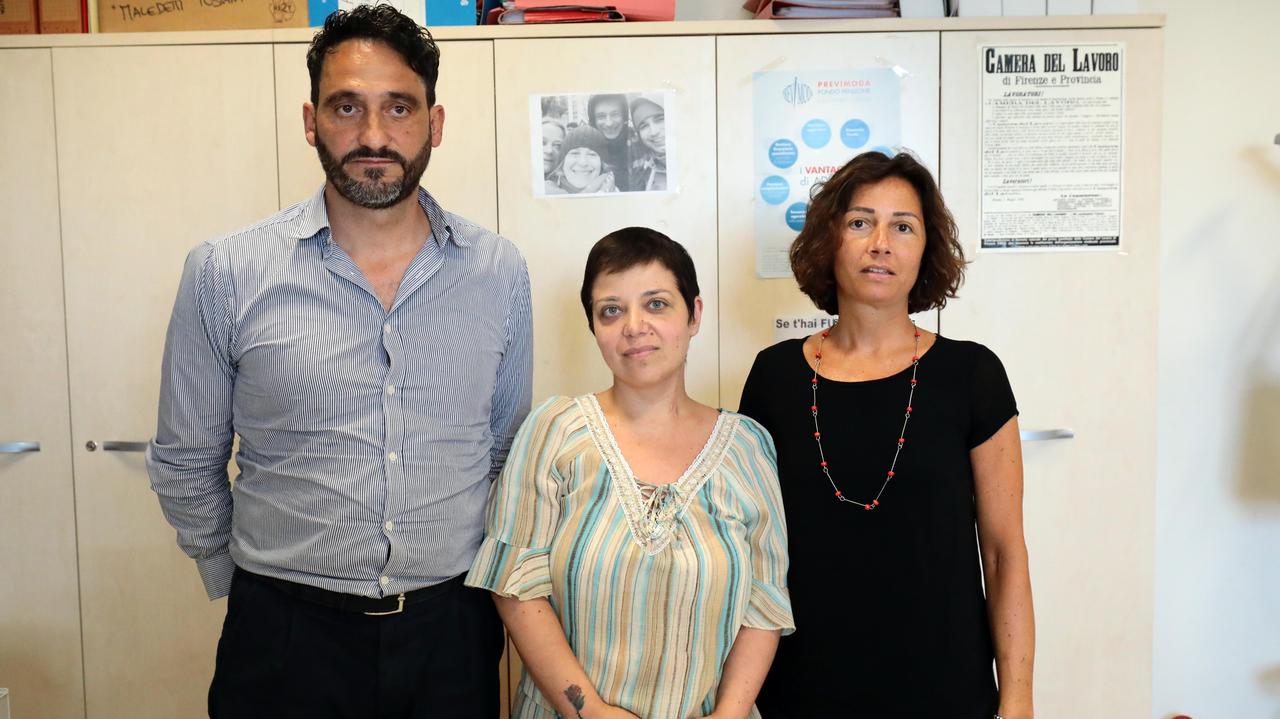 Stefania Grotta D'Auria, al centro, con Massimiliano Fabozzi e Chilla Alessi