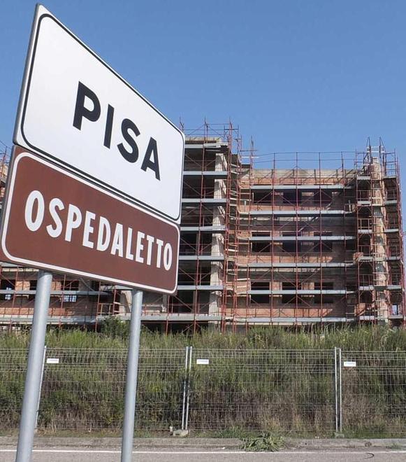 L’ingresso dell’area industriale di Ospedaletto