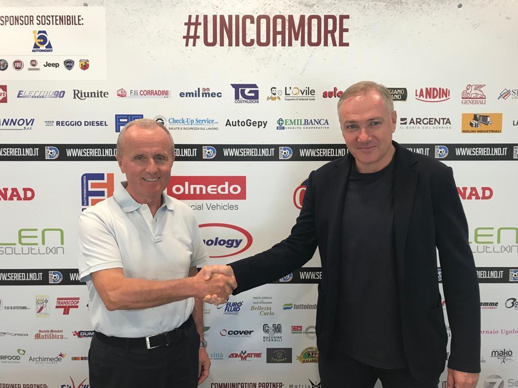 Reggiana, Mister Alvini si presenta alla città