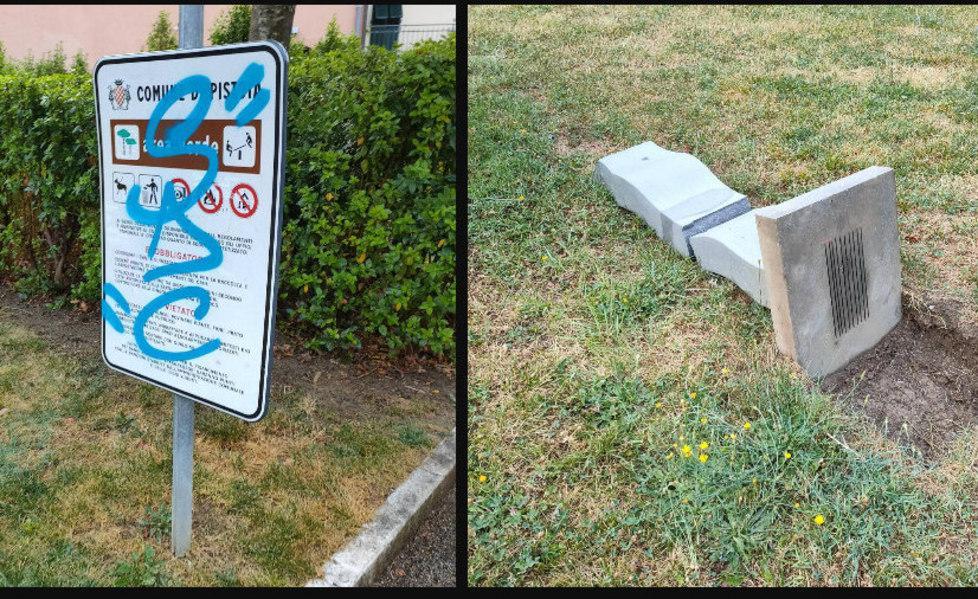 Vandali contro le sculture