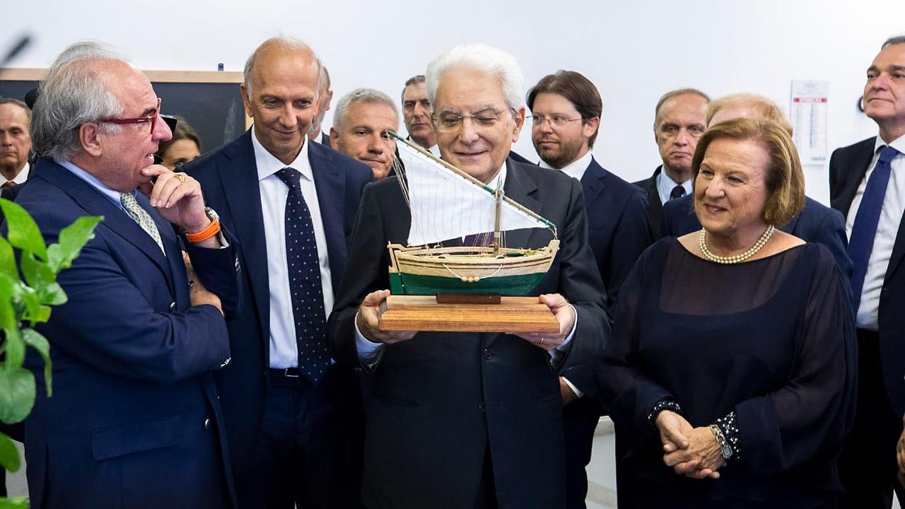 Maria Grazia Battaglini con il presidente Mattarella