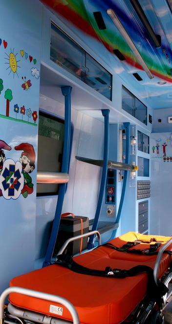 Ecco l’ambulanza pediatrica: tutto a misura di bambino 