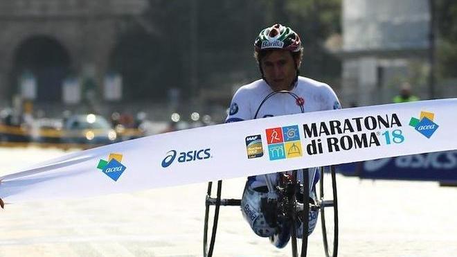 Zanardi a Roma, record di handbike