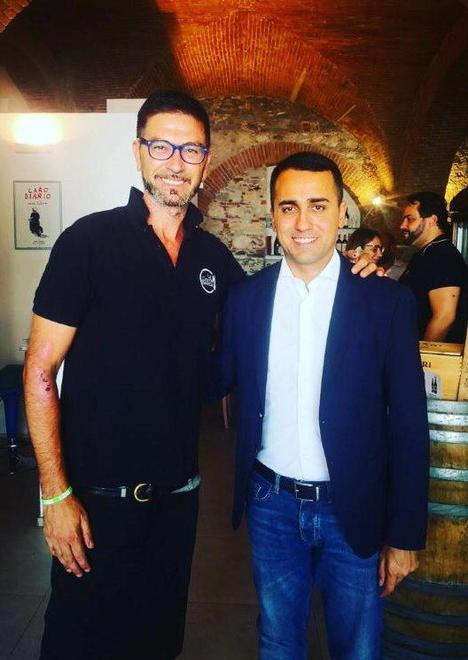 Di Maio al Ristorante La Grande Bellezza