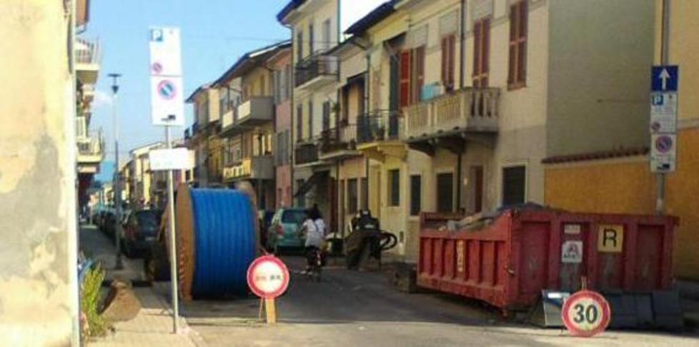 Proteste contro i cantieri aperti in centro città 
