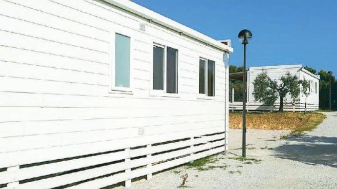 Le case mobili dell'agricampeggio Costa Etrusca a San Vincenzo
