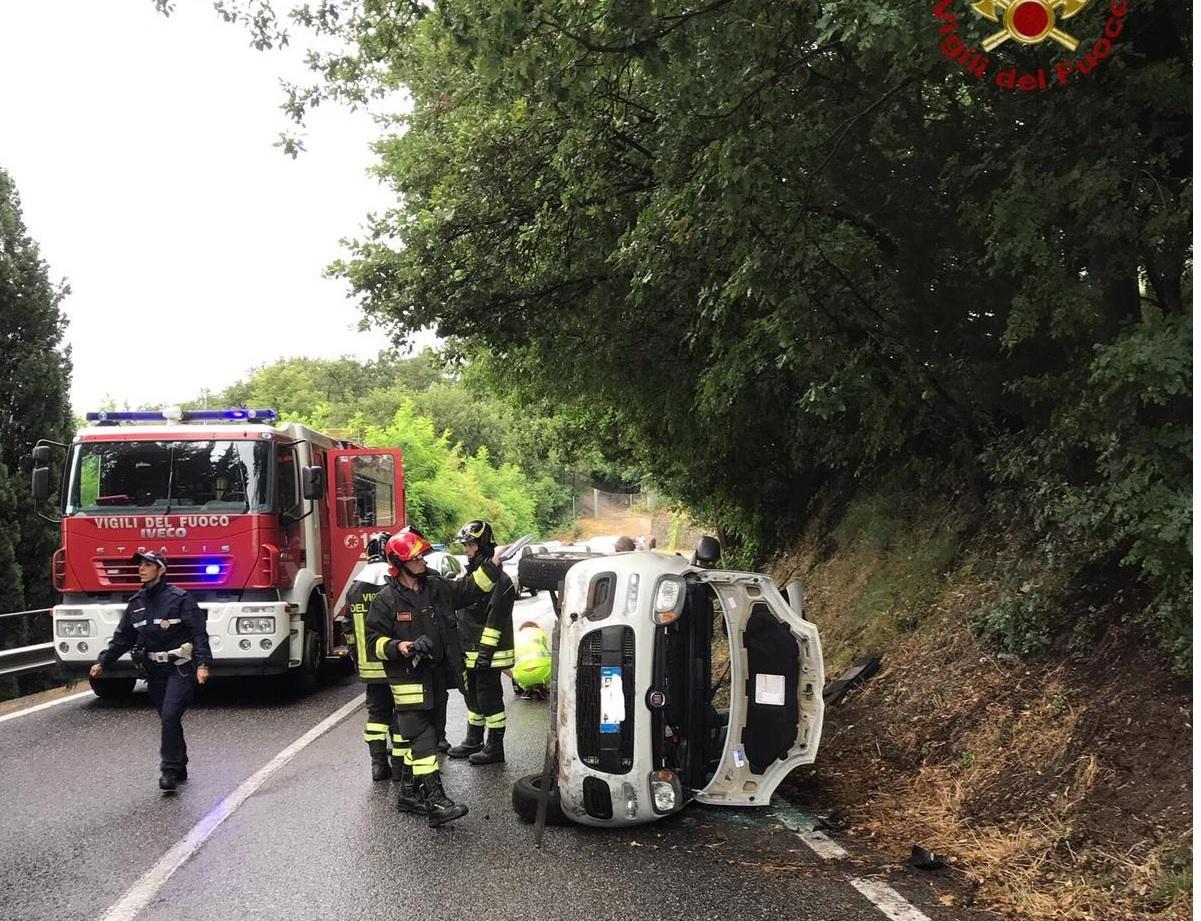 Due incidenti in pochi minuti sulla Porrettana 