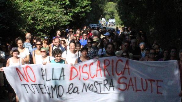 Limoncino, in duecento contro la discarica