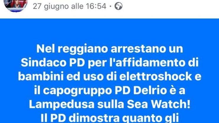 Il Pd nazionale denuncia il leghista Vinci per i post sull’inchiesta in Val D’Enza