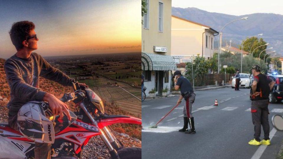 Cade e muore giovane scooterista