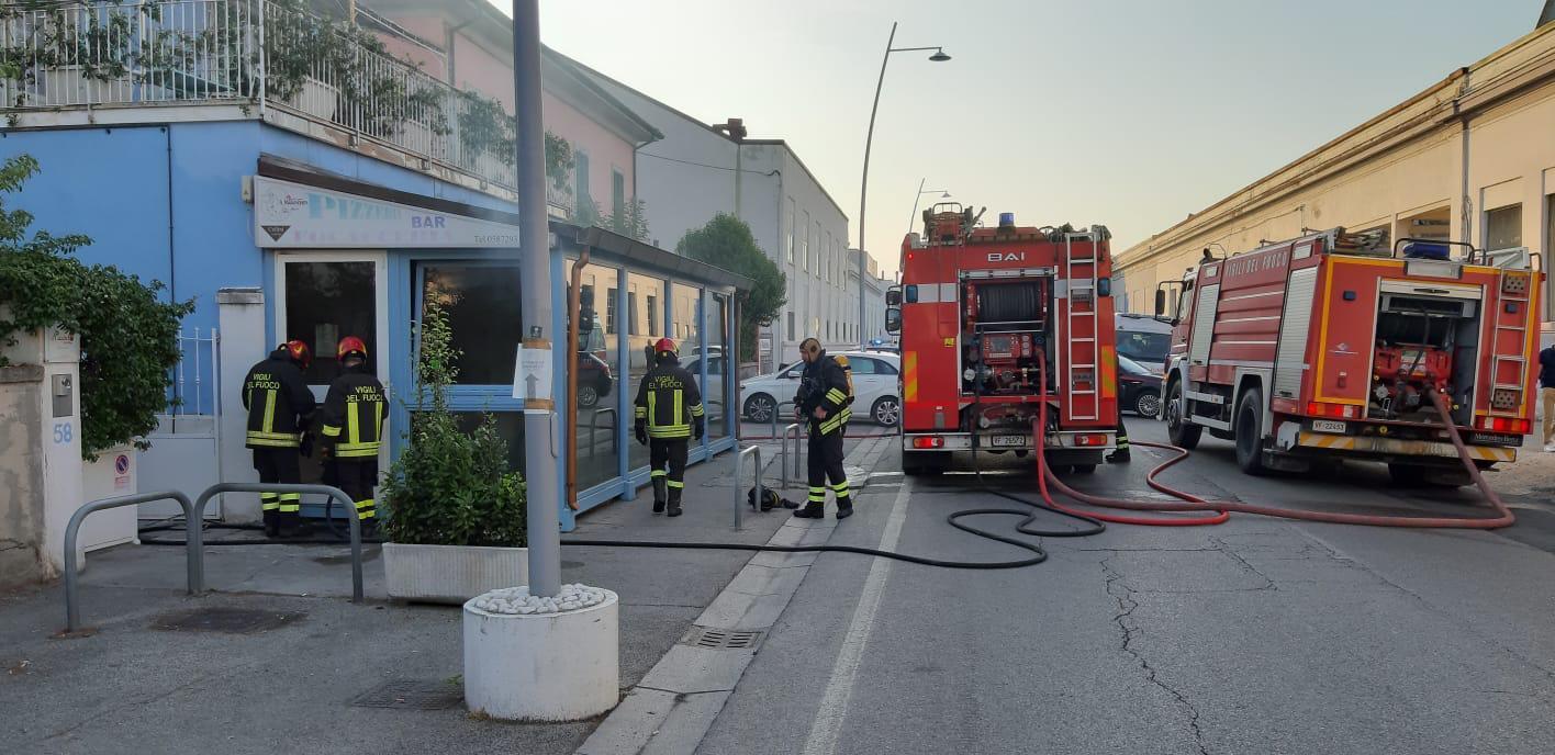 Incendio in un ristorante a Pontedera