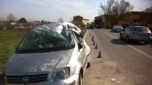 Scontro a San Miniato, ferita una ragazza