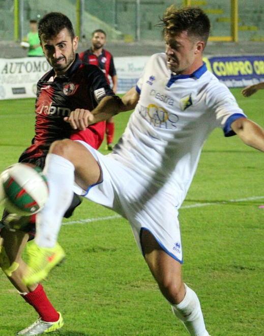 Paolo Dametto in azione quando giocava nel Prato