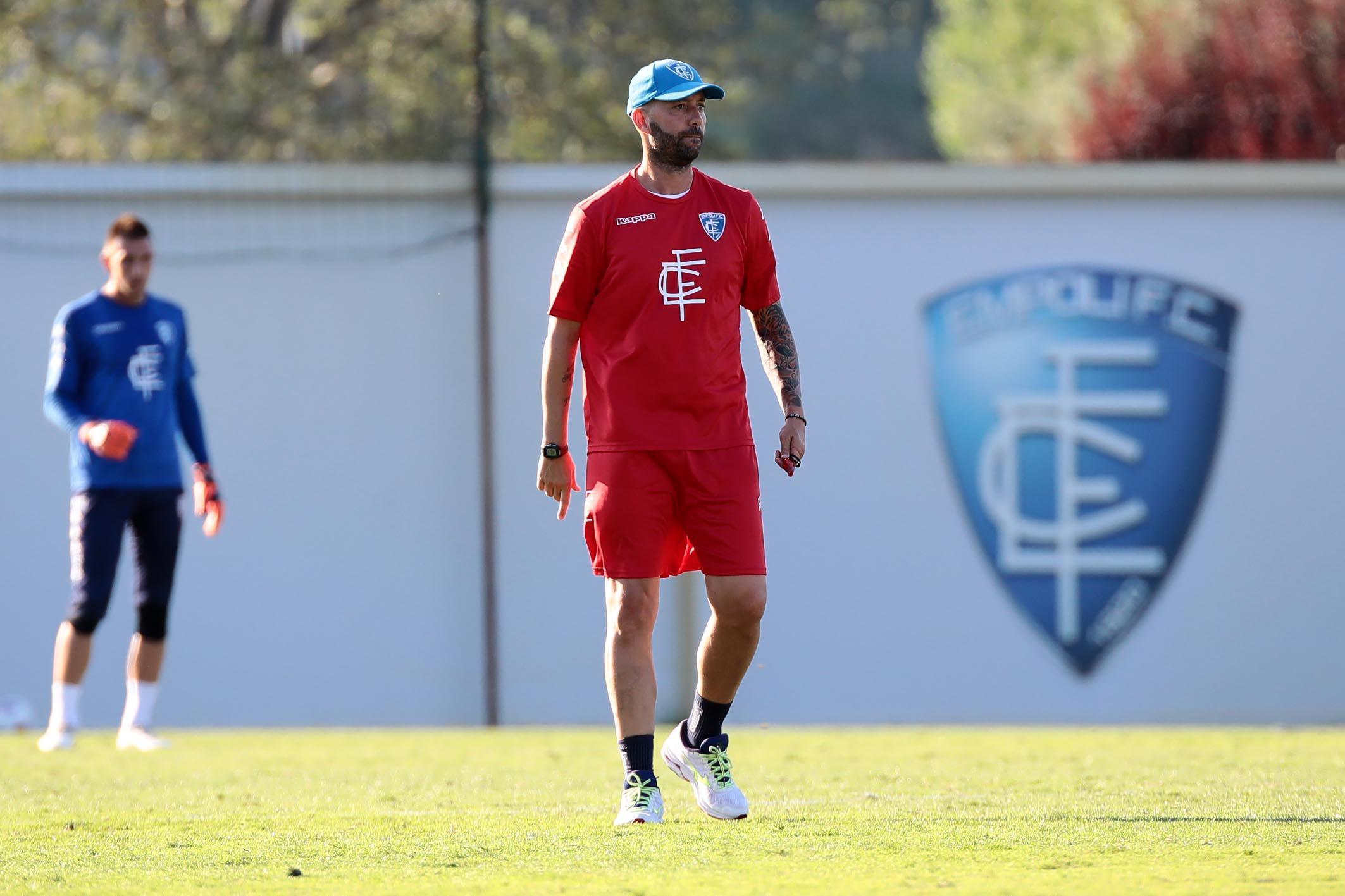Il tecnico Cristian Bucchi (foto agenzia Carlo Sestini)
