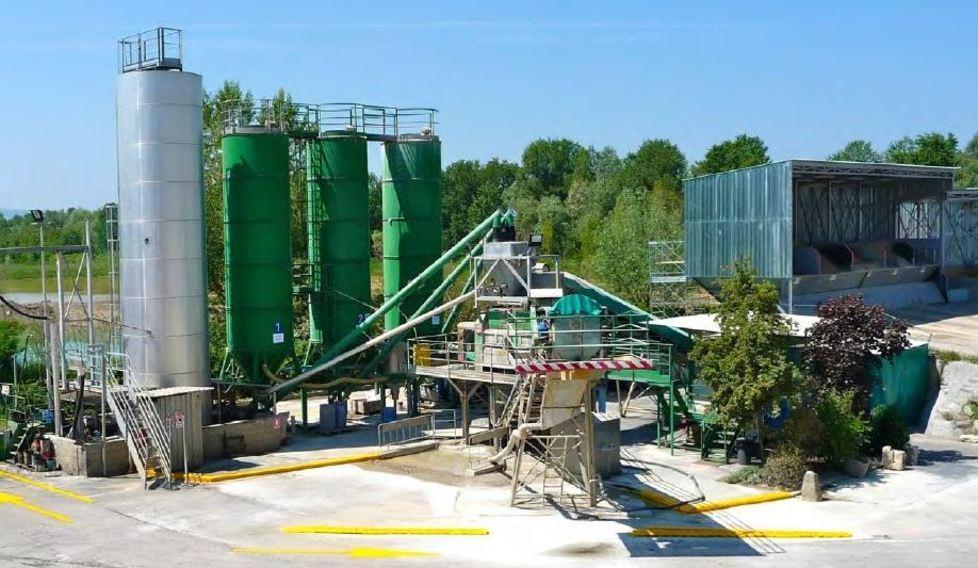 L’impianto di produzione conglomerato cementizio a Modena