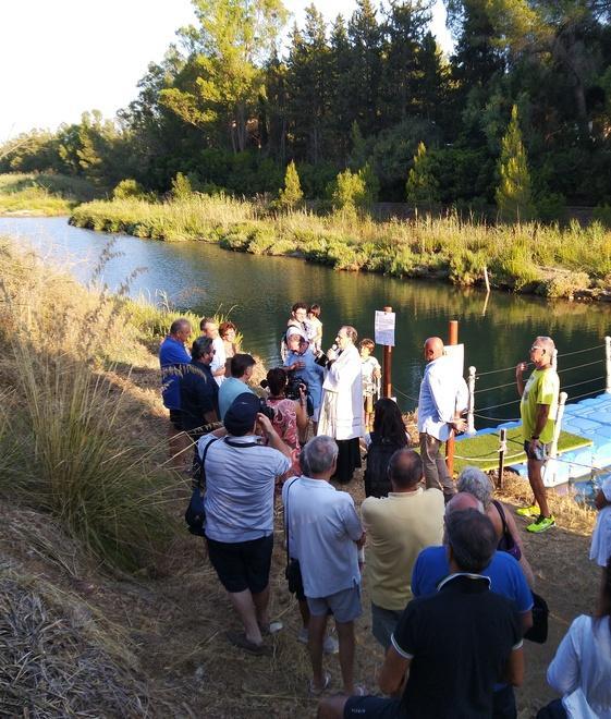 Il sogno di Pietro è realtà Un ponte sul torrente per raggiungere il tempio 