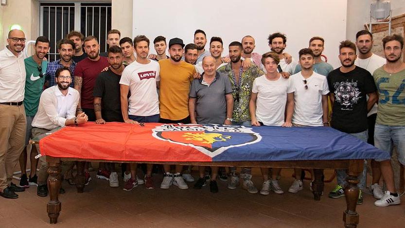 Il Guastalla si presenta a Palazzo Ducale Il nuovo mister Cani: «Per me un orgoglio»