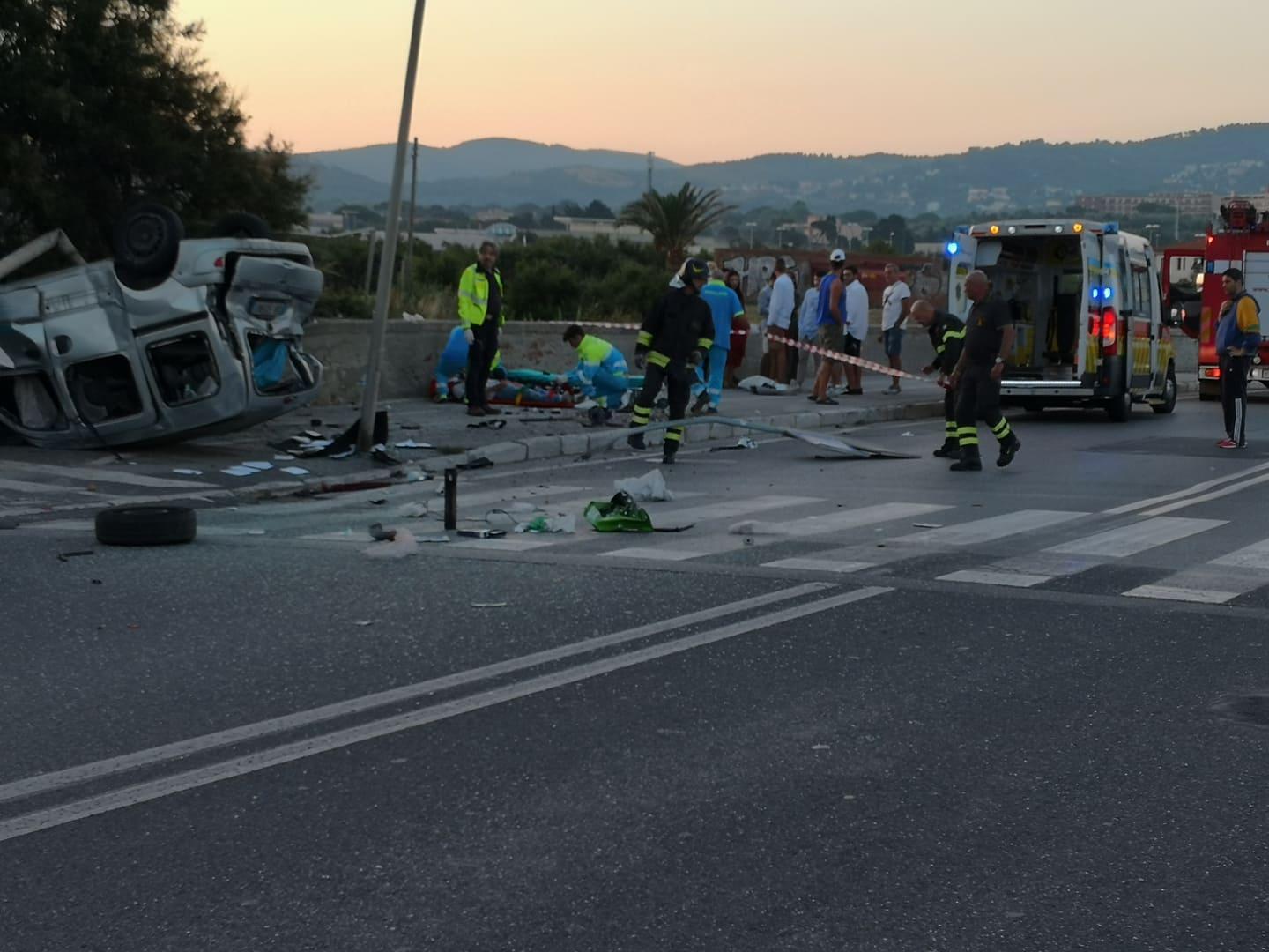L'incidente ai Tre Ponti (foto concessa da Maurizio Capperi)