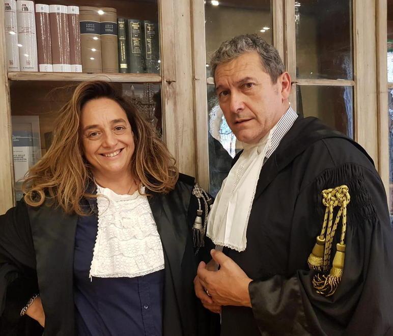 Gli avvocati difensori Elena Baldi e Fausto Malucchi