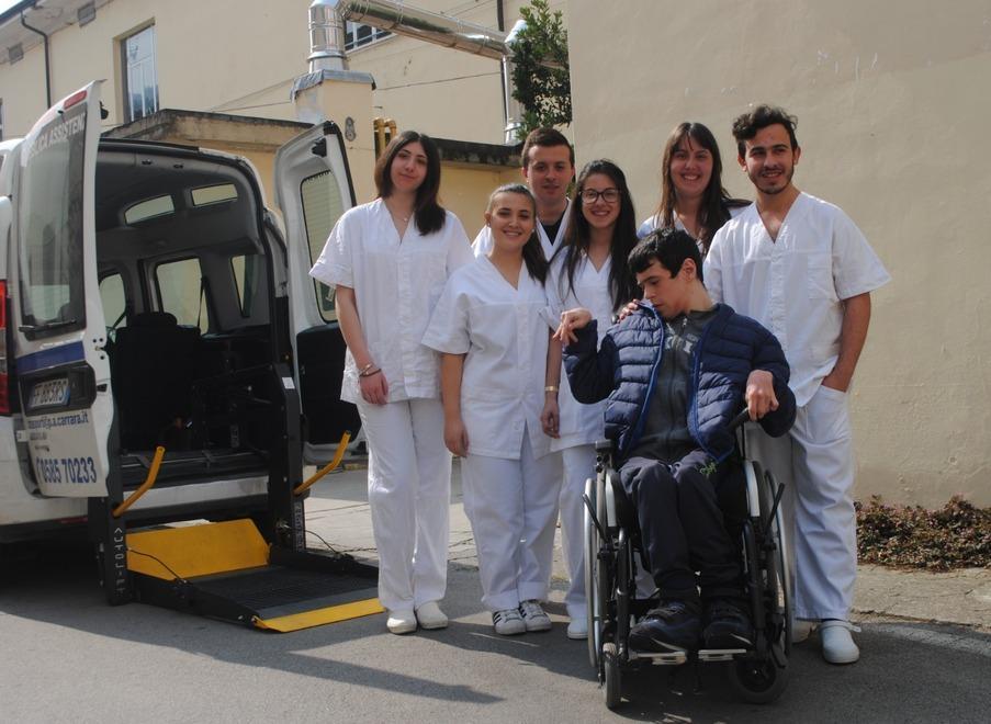I ragazzi delle quinte dell’istituto Salvetti pronti a diventare Oss