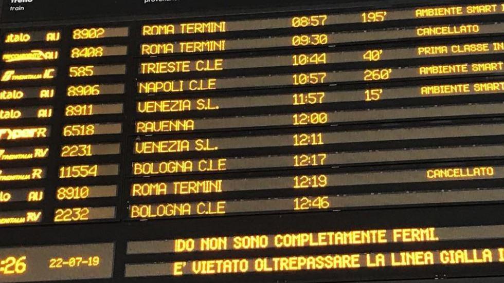 Caos treni: ritardi, disagi e cancellazioni per un incendio a Firenze