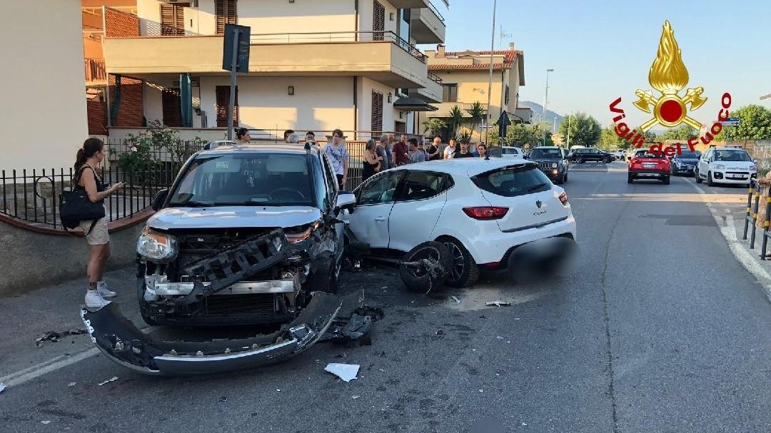 L'incidente in via delle Miccine