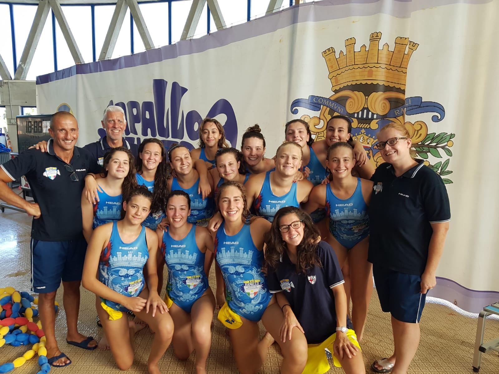 La formazione Under 17 del Rapallo Pallanuoto