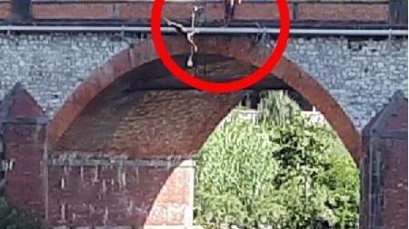 I tuffi nel Serchio dal ponte di Monte San Quirico
