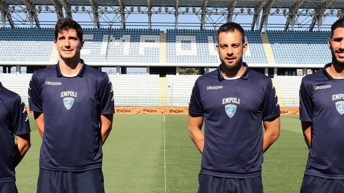 Da sinistra: Kevin Cannavò, Stefano Moreo, Alberto Brignoli e Roberto Pirrello (Foto Sestini)