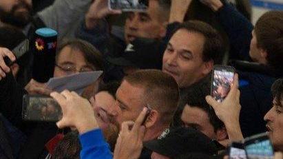 Tifosi in delirio per De Rossi