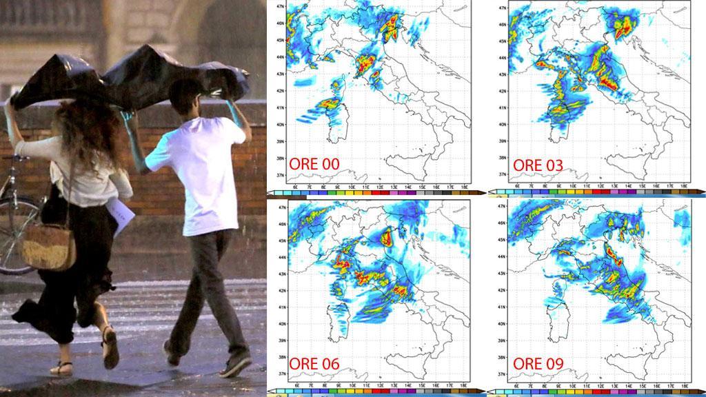 Ondata di maltempo in Toscana: allerta per temporali e grandinate