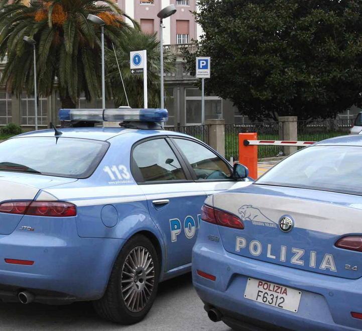 Volanti della polizia al pronto soccorso (foto d'archivio)