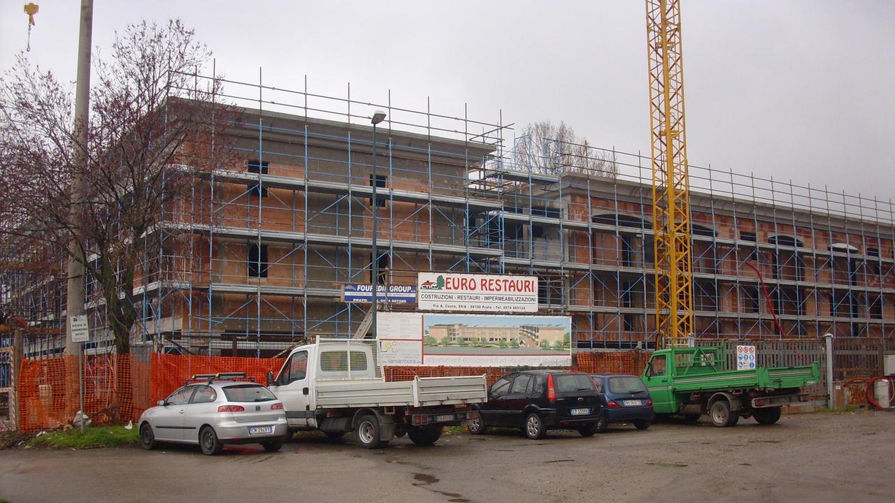 Cantiere in via Bicchieraia (foto d'archivio)
