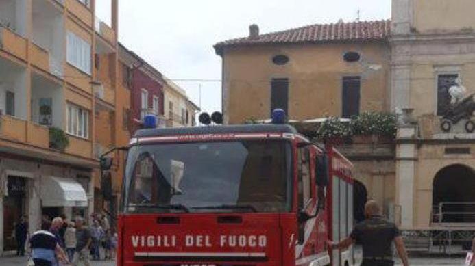 Calcinacci staccati in piazza Allertati tutti i volontari
