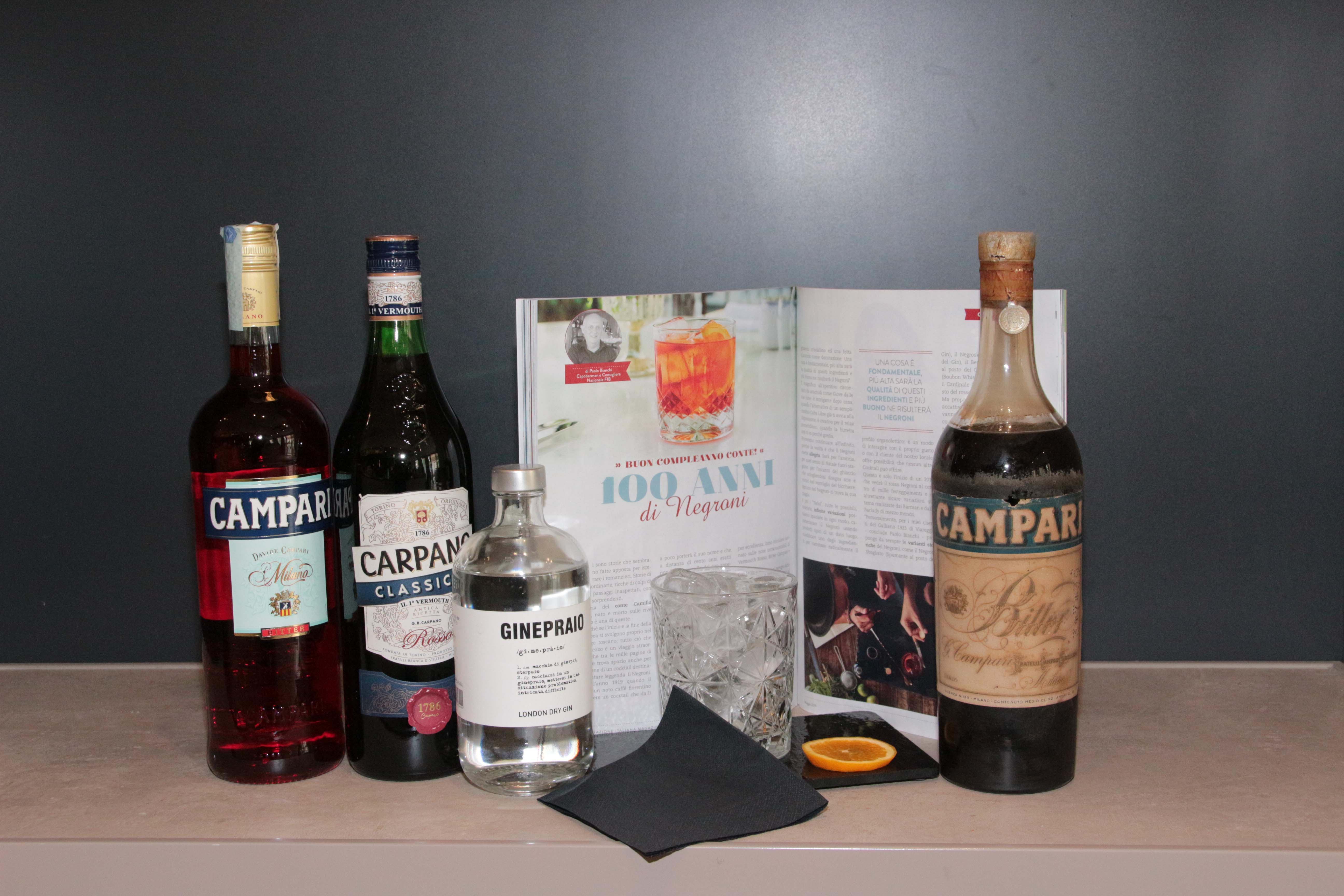 Nel centenario del Negroni una giornata speciale con i cocktail toscani 