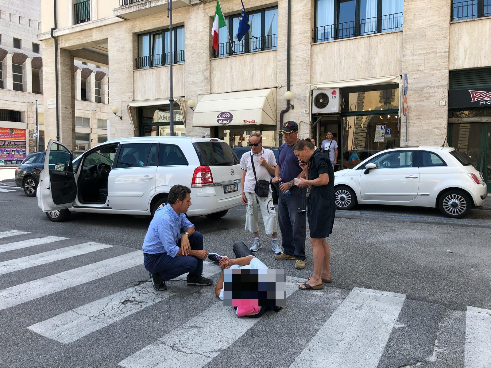 L'uomo investito