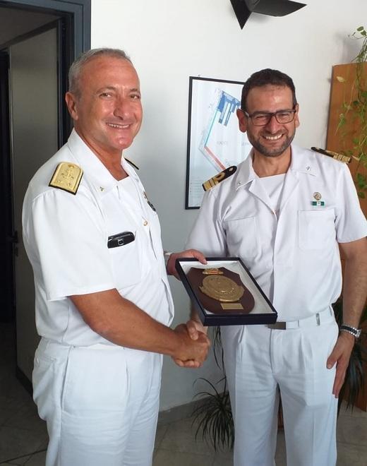 L’ammiraglio Lazio in visita, dal mare fino alle cave 