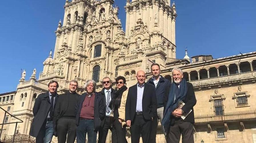 La delegazione pistoiese a Santiago de Compostela