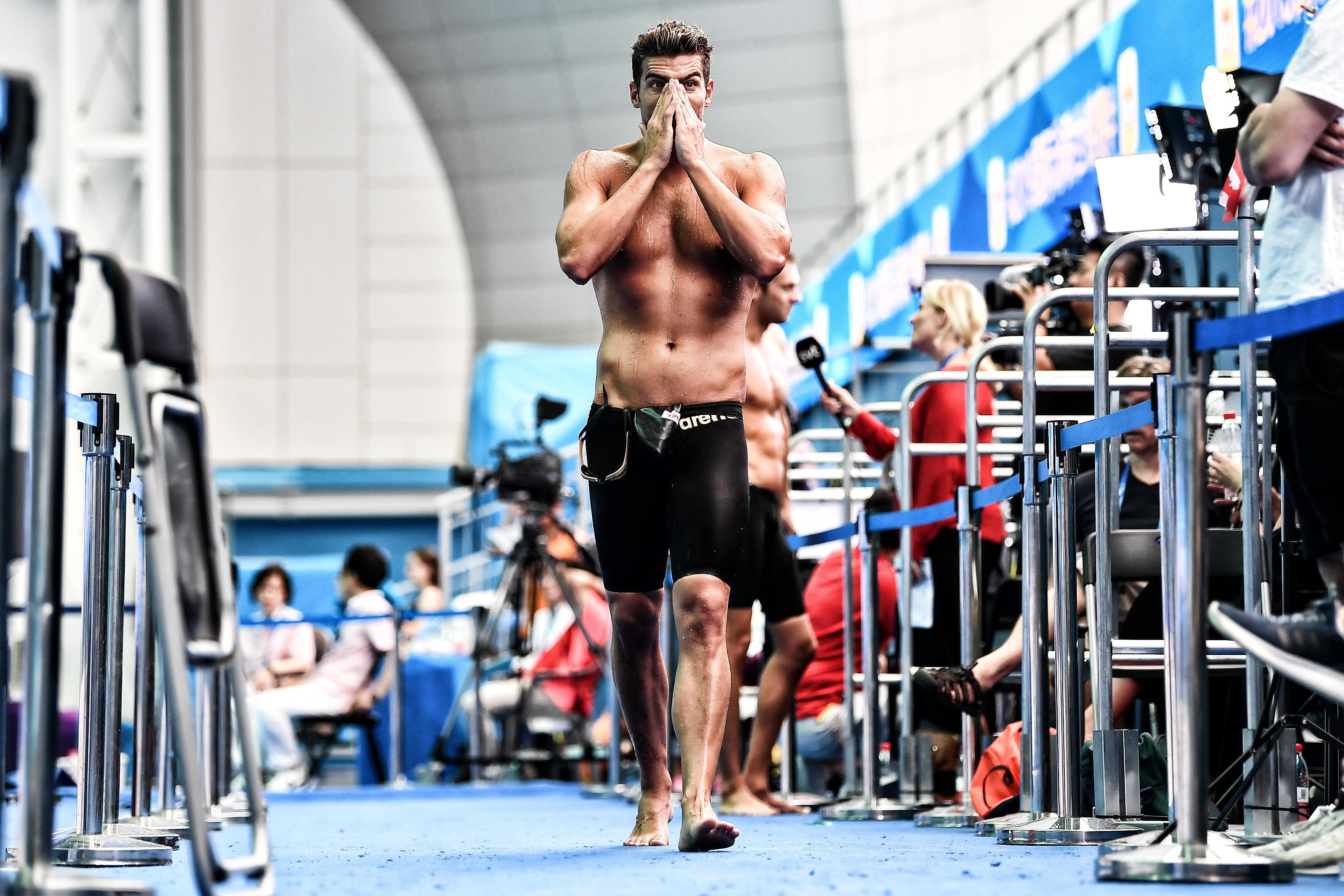 Gabriele Detti ha vinto il bronzo nel 400 ma è arrivato quinto negli 800 dove era il campione (foto Masini/Pentafoto)