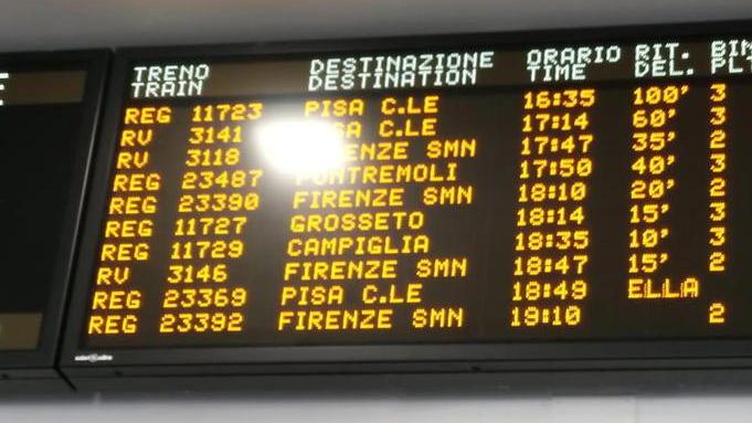Treni fermi per due ore dopo un rogo di sterpaglie